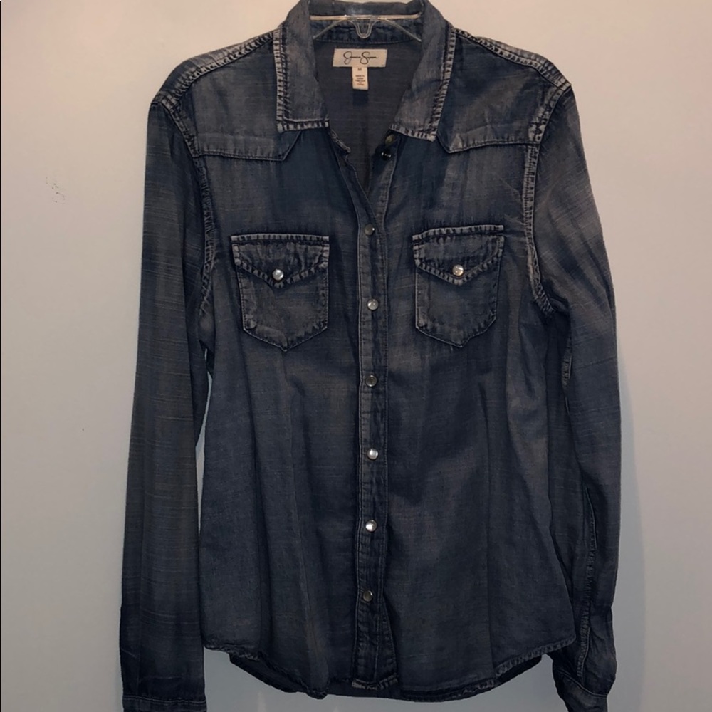 Jessica Simpson Denim Button Up